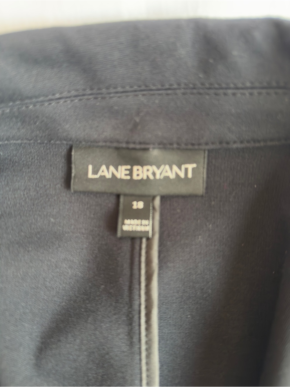 Lane Bryant Black Women's Ponte Tailored Blazer Jacket 18 - Picture 3 of 4